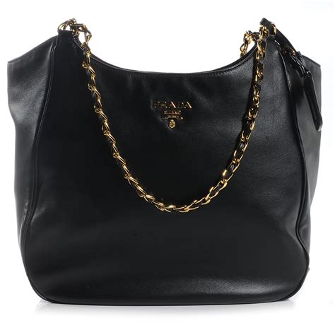 Prada Soft Calf Chain Tote 